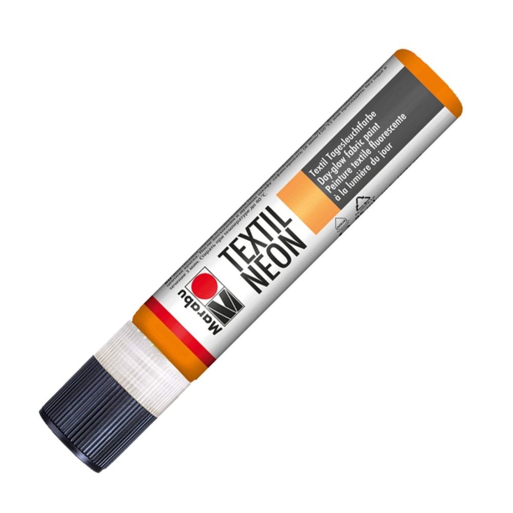 Levně Marabu Textilní liner Marabu, 25 ml - neonový - VYBERTE ODSTÍN - Textilní liner Marabu, 25 ml - zářivý oranžový