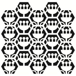 Šablona TCW - Tulip Hexagons - VYBERTE VELIKOST