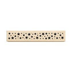 Dřevěné razítko Aladine, 8 x 1,5 cm - Hvězdičky