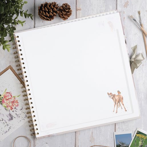 Kroužkové scrapbookové album Wrendale Designs "Blooming with Love", 30x30 cm, 68 l. - Pes