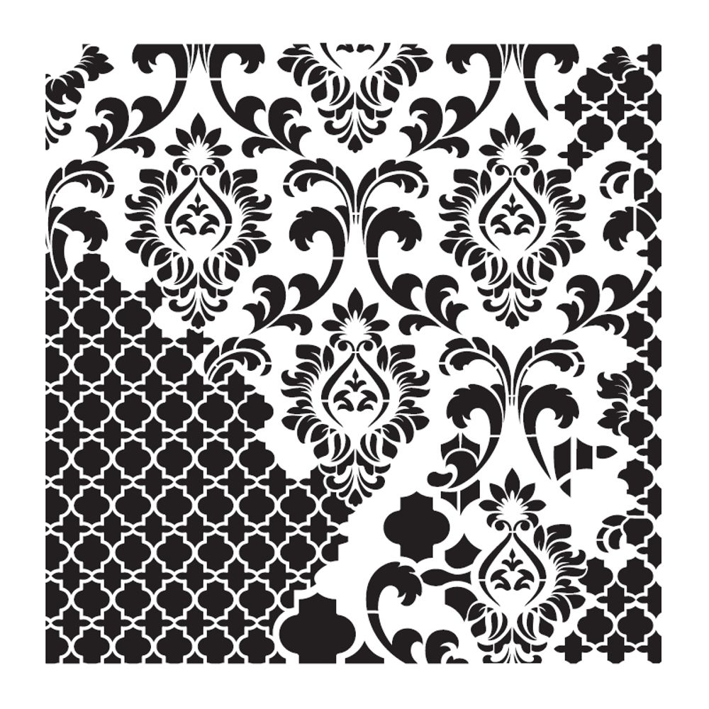 Levně Cadence Šablona Cadence, Ornamenty 4 - VYBERTE VELIKOST - Šablona Cadence, 45x45 cm - Ornamenty 4