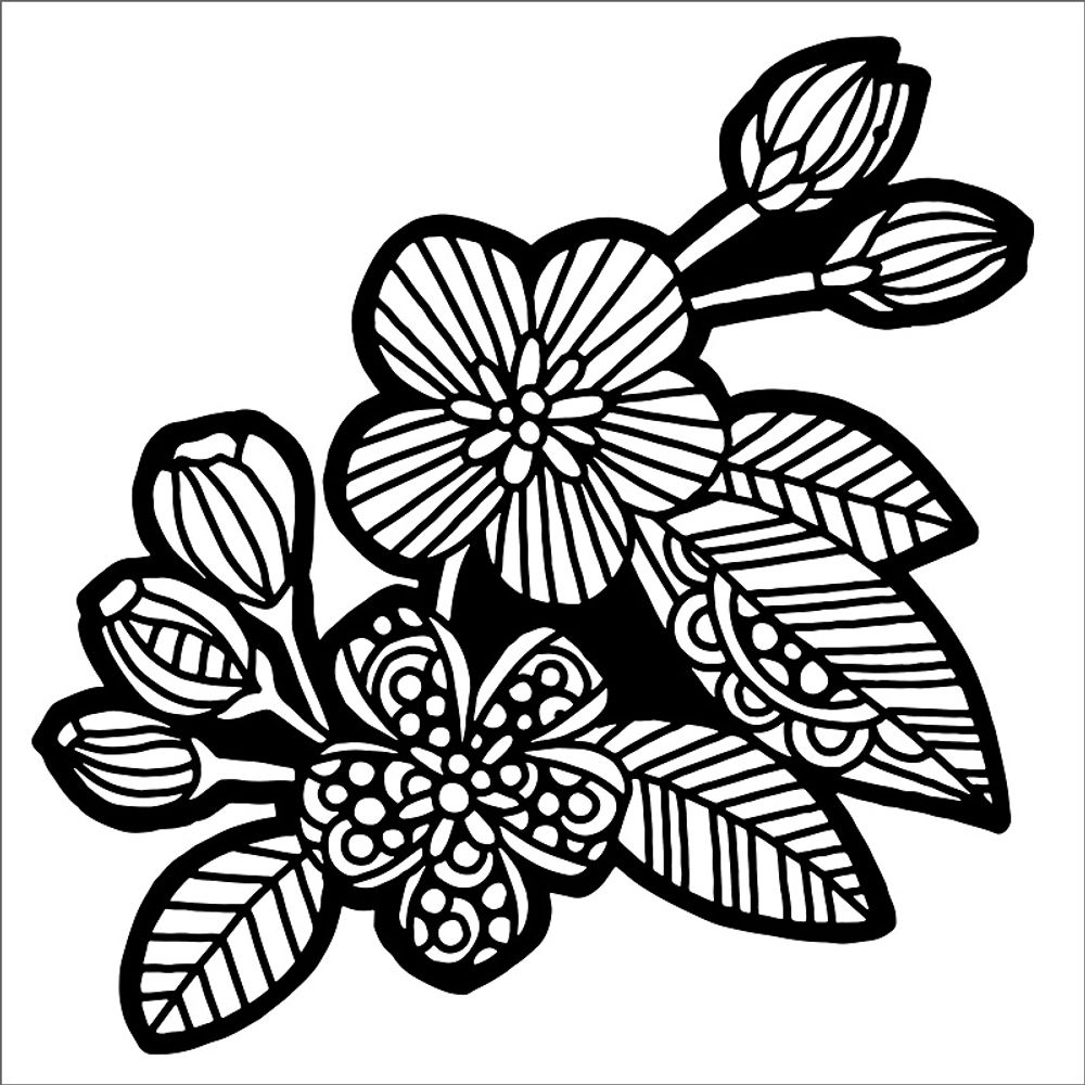 Šablona TCW 12aquot;x12aquot; (30,5x30,5 cm) - Apple Blossom Aladine