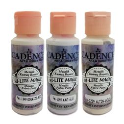 Metalická barva na textil Cadence Hi-Lite Magic, 59 ml - VYBERTE ODSTÍN