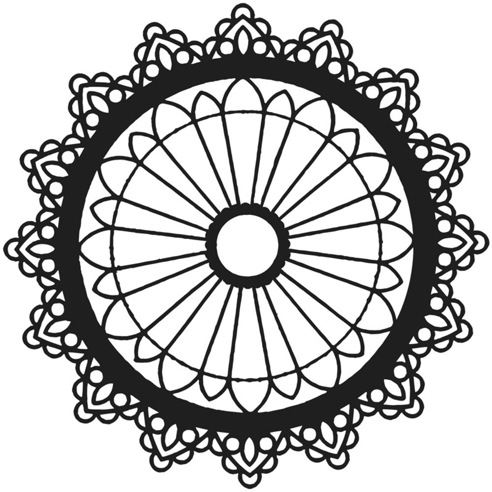 Levně The Crafter´s Workshop Šablona TCW 12"x12" (30,5x30,5 cm) - Petal Mandala