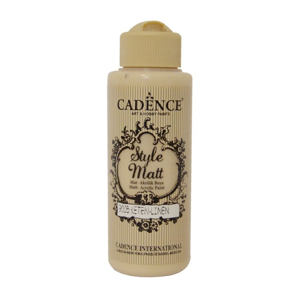 Cadence Matná akrylová barva Cadence Style Matt, 120 ml - VYBERTE ODSTÍN - Matná akrylová barva Cadence Style Matt, 120 ml - linen, béžová lněná