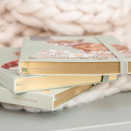 Luxusní zápisník Wrendale Designs "Golden Hour", A5, 100 l., linkovaný - Zajíc