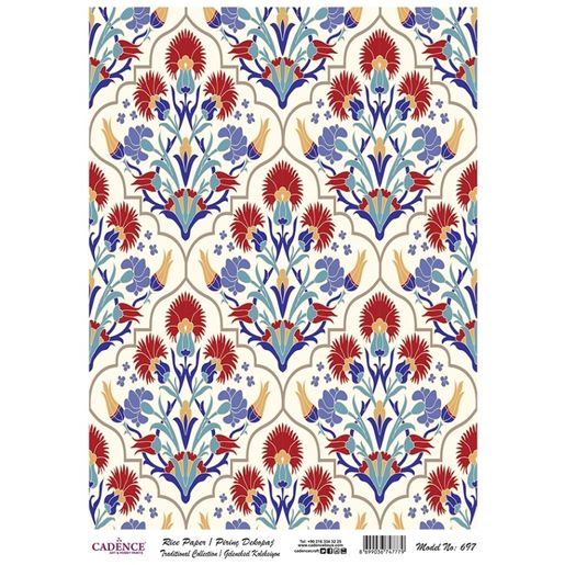 Rýžový papír Cadence, A4 - Ornamenty velké