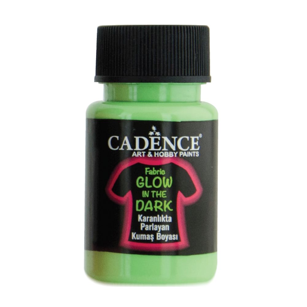 Levně Cadence Barva na textil svítící ve tmě Cadence, 50 ml - VYBERTE ODSTÍN - Barva na textil svítící ve tmě Cadence, 50 ml - zelená
