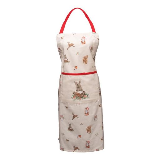 Kuchyňská zástěra Wrendale Designs "Winter Woodland" - Vánoční les