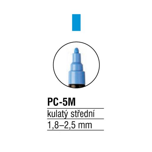 Akrylový popisovač Posca PC-5M - bílý