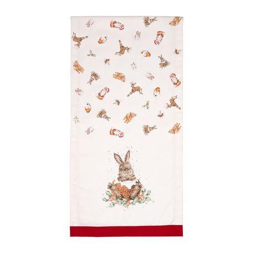 Běhoun na stůl Wrendale Designs "Winter Woodland" - Vánoční zvířátka