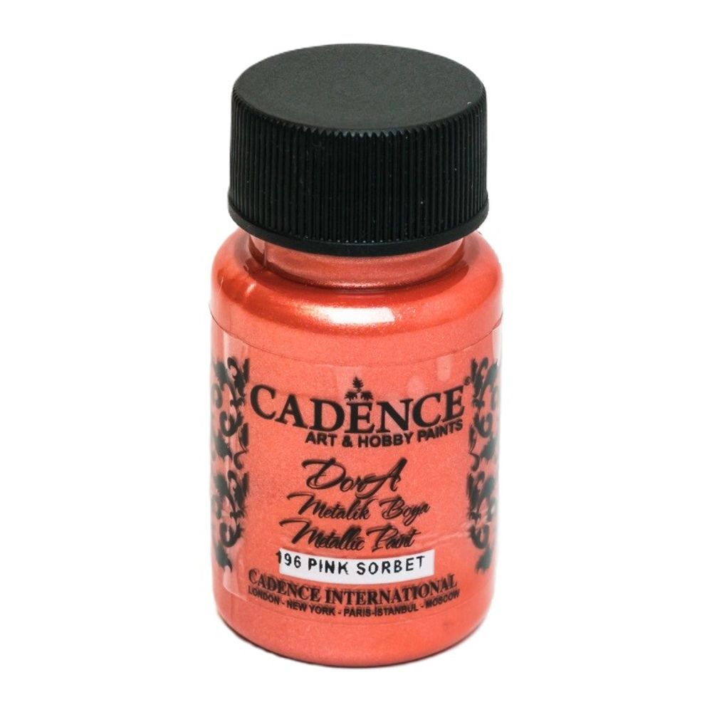 Metalická akrylová barva Dora Metalic malinová pink sorbet 50 ml Aladine