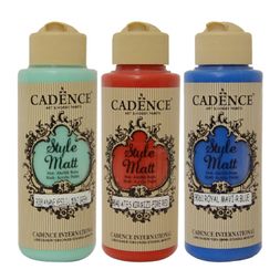 Matná akrylová barva Cadence Style Matt, 120 ml - VYBERTE ODSTÍN
