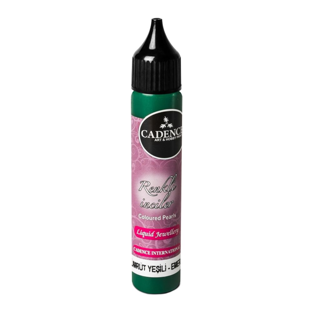 Levně Cadence Tekuté perly Cadence Coloured Pearls, 25 ml - VYBERTE ODSTÍN - Tekuté perly Cadence Coloured Pearls, 25 ml - emerald green, zelené