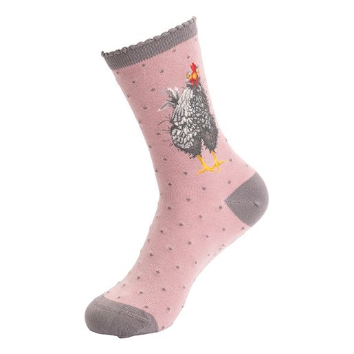 Dámské ponožky Wrendale Designs "Curious Hen" - Slepice