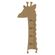 Dřevěný výřez k dekoraci Gomille, 54x117 cm - Dětský metr, žirafa