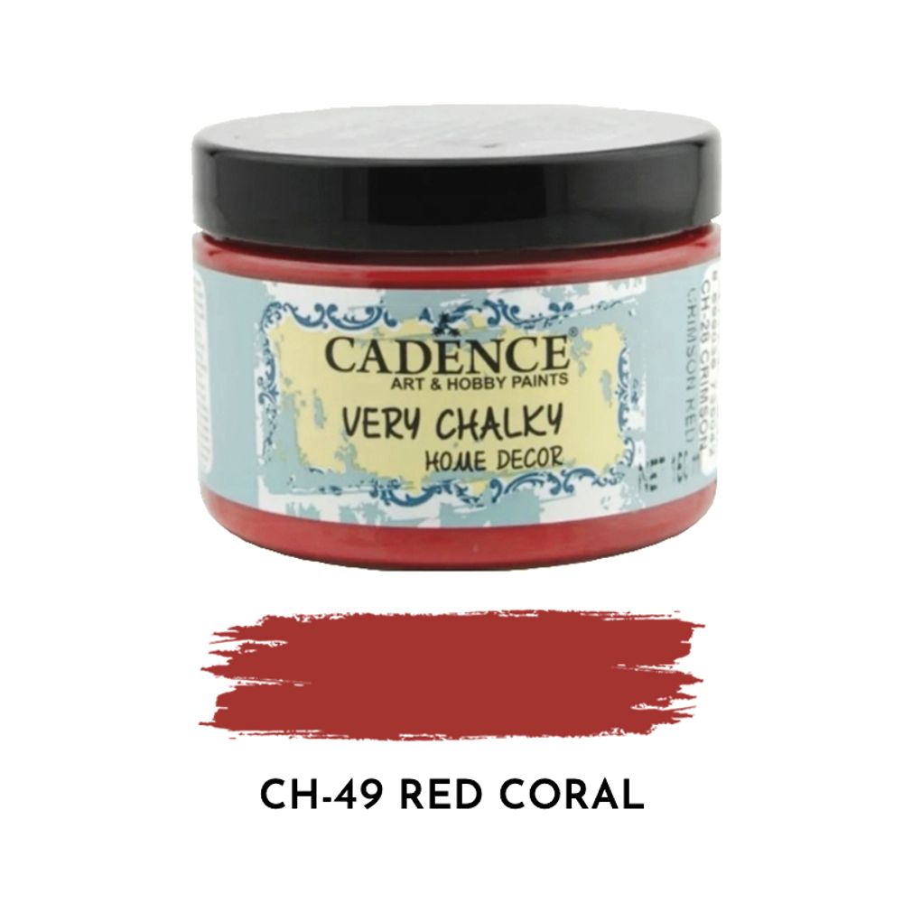 Levně Cadence Křídová barva Cadence Very Chalky, 150 ml - VYBERTE ODSTÍN - Křídová barva Cadence Very Chalky, 150 ml - red coral, korálová červená