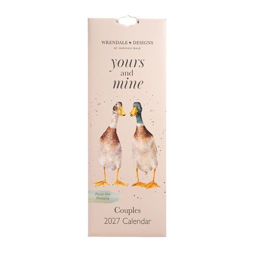 Kalendář pro dva 2027 Wrendale Designs "Yours and Mine" - Zvířecí páry