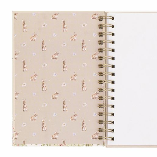 Kroužkový blok Wrendale Designs "Among the Daisies", A5, 96 l., čistý - Králík