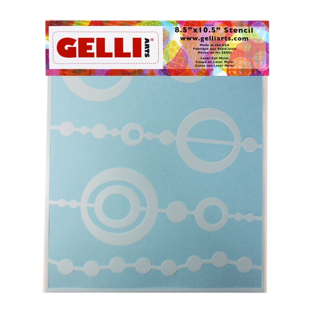 Levně Gelli Arts Šablona Gelli Plate - Beads - VYBERTE VELIKOST - Šablona Gelli Plate, 8,5"x10,5" (21,6x26,7 cm) - Beads