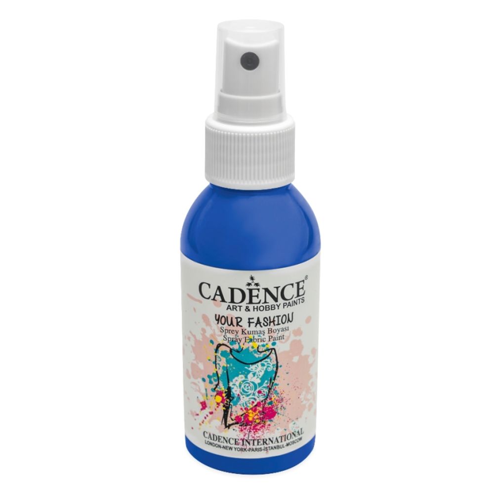 Levně Cadence Barva na textil Cadence Your Fashion, 100 ml - VYBERTE ODSTÍN - Barva na textil ve spreji Cadence Your Fashion, 100 ml - navy blue, tmavě modrá