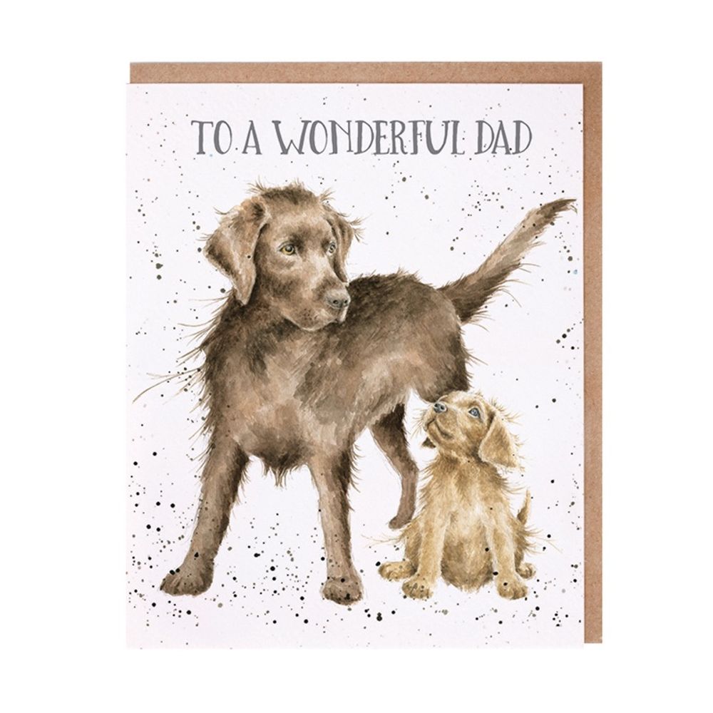 Wrendale Designs Přání pro tatínka Wrendale Designs "Wonderful Dad" - Labrador
