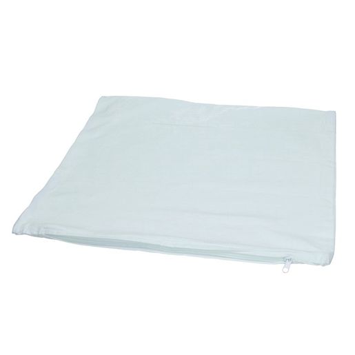 Bavlněný povlak na polštář se zipem, 40x40 cm - bílý