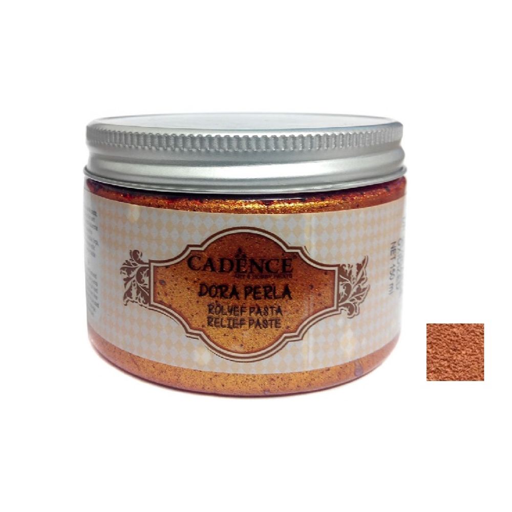 Levně Cadence Reliéfní pasta Cadence Dora Perla, 150 ml - VYBERTE ODSTÍN - Reliéfní pasta Cadence Dora Perla, 150 ml - orange oxidized, rezavá