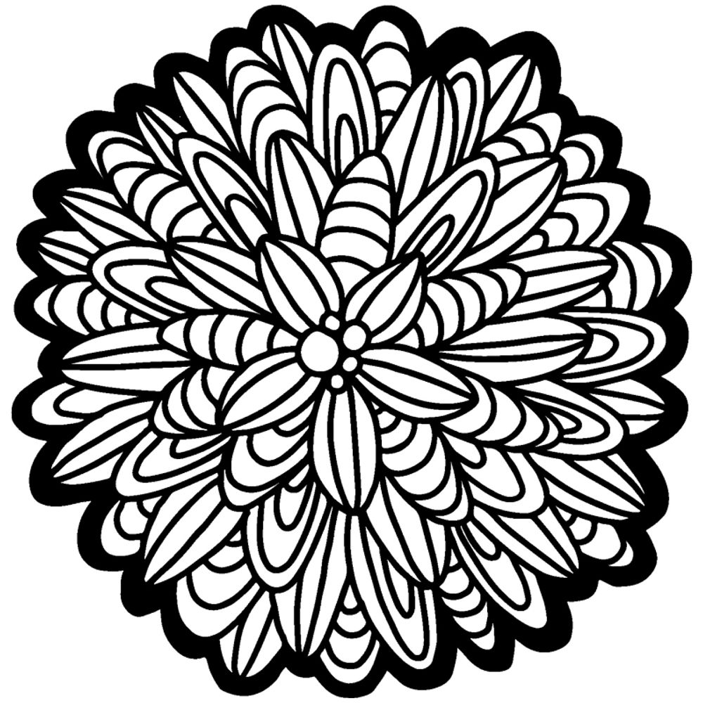 Levně The Crafter´s Workshop Šablona TCW - Cactus Dahlia - VYBERTE VELIKOST - Šablona TCW 12"x12" (30,5x30,5 cm) - Cactus Dahlia