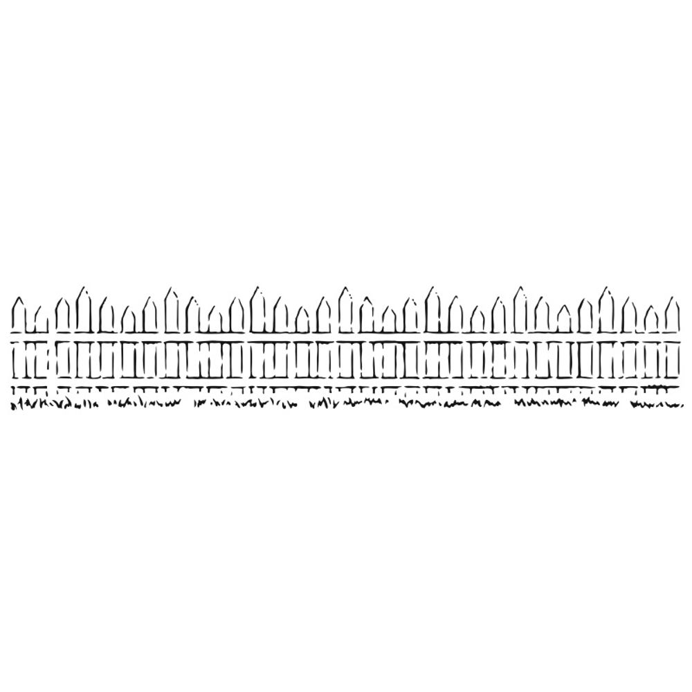 The Crafter´s Workshop Šablona TCW 16,5"x6" (42x15 cm) - Picket Fence