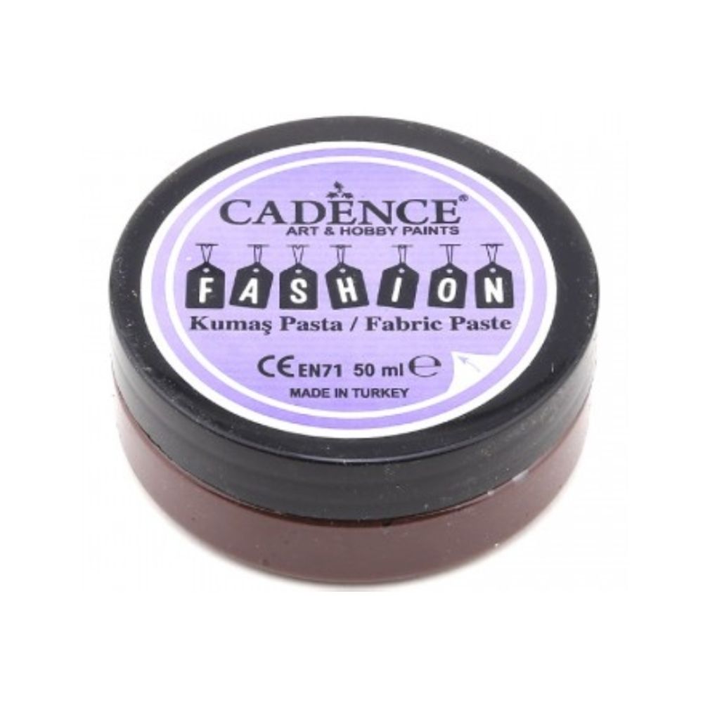 Cadence Reliéfní pasta na textil Cadence Fashion Opaque, 50 ml - VYBERTE ODSTÍN - Reliéfní pasta na textil Cadence Fashion Opaque, 50 ml - dark brown, hnědá