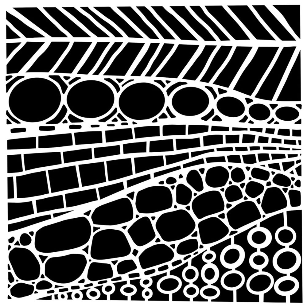 The Crafter´s Workshop Šablona TCW - Texture Wall - VYBERTE VELIKOST - Šablona TCW 12"x12" (30,5x30,5 cm) - Texture Wall