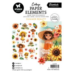 Papírové výseky Studio Light "Summer Beauty", 34 ks - Rozkvetlé léto