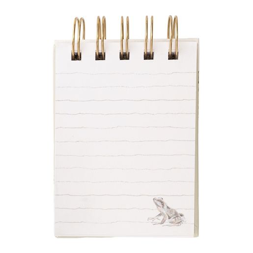 Kroužkový blok Wrendale Designs "Riverbank", B7, 50 l., čistý a linkovaný - U řeky