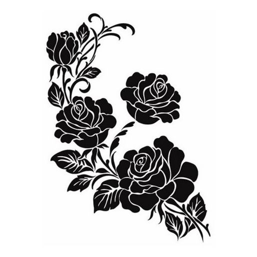 Šablona Cadence, 21x30 cm - Růže