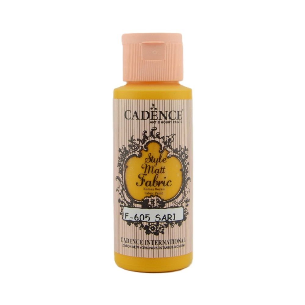 Levně Cadence Barva na textil Cadence Style Matt Fabric, 59 ml - VYBERTE ODSTÍN - Barva na textil Cadence Style Matt Fabric, 59 ml - yellow, žlutá