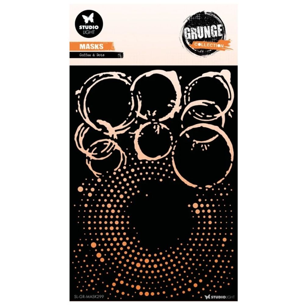 Šablona Studio Light Grunge, A5 - Káva a tečky Aladine