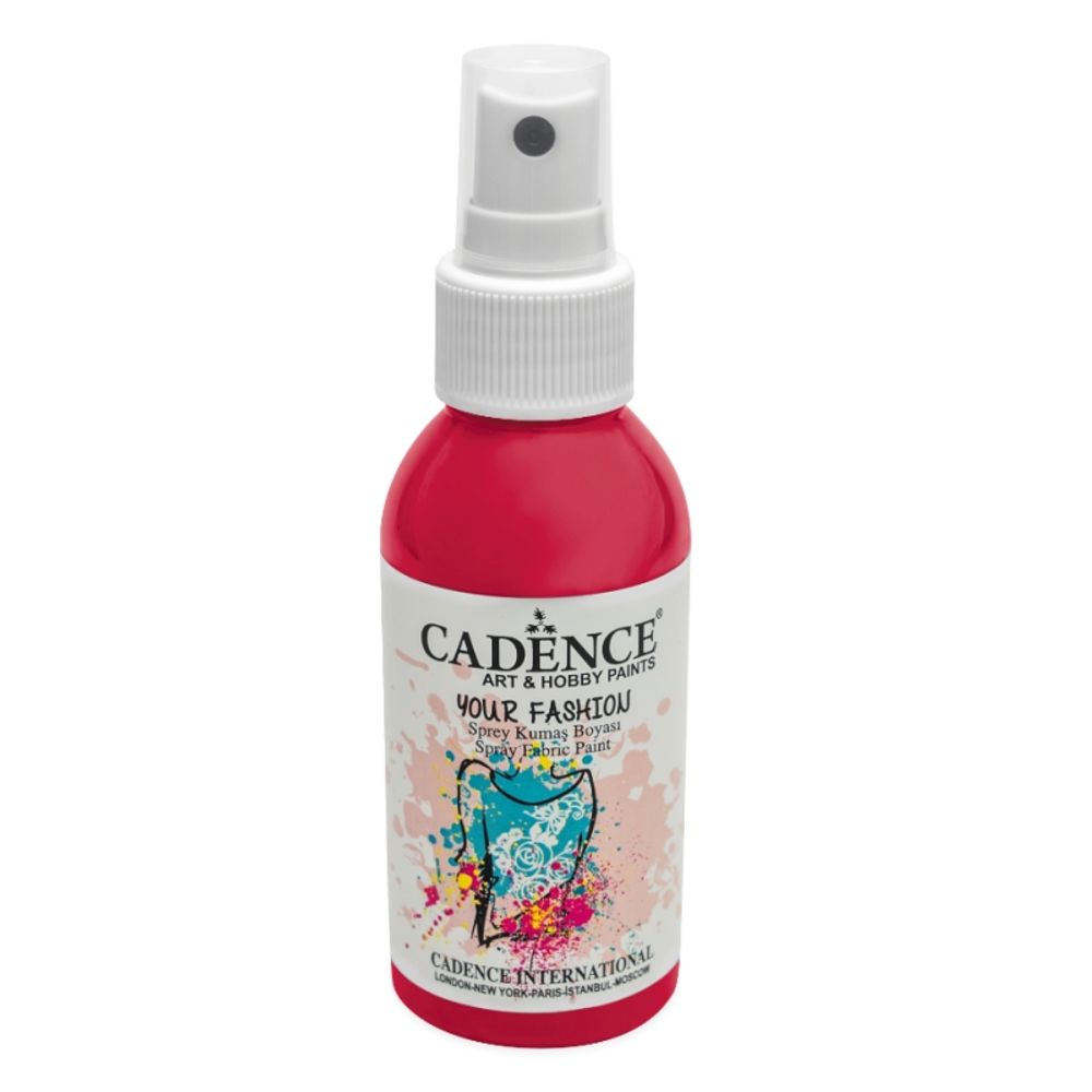 Levně Cadence Barva na textil Cadence Your Fashion, 100 ml - VYBERTE ODSTÍN - Barva na textil ve spreji Cadence Your Fashion, 100 ml - fuchsia, fuchsiová