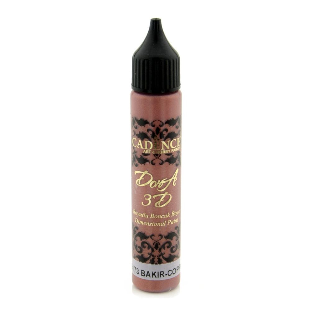 Levně Cadence Metalická kontura Cadence Dora 3D, 25 ml - VYBERTE ODSTÍN - Metalická kontura Cadence Dora 3D, 25 ml - copper, měděná
