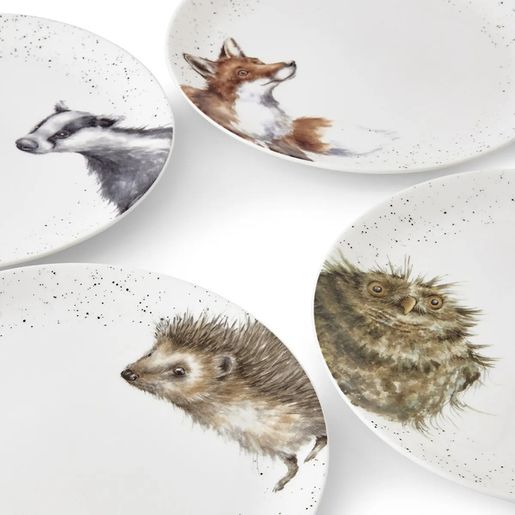 Jídelní porcelánový talíř Wrendale Designs - Ježek