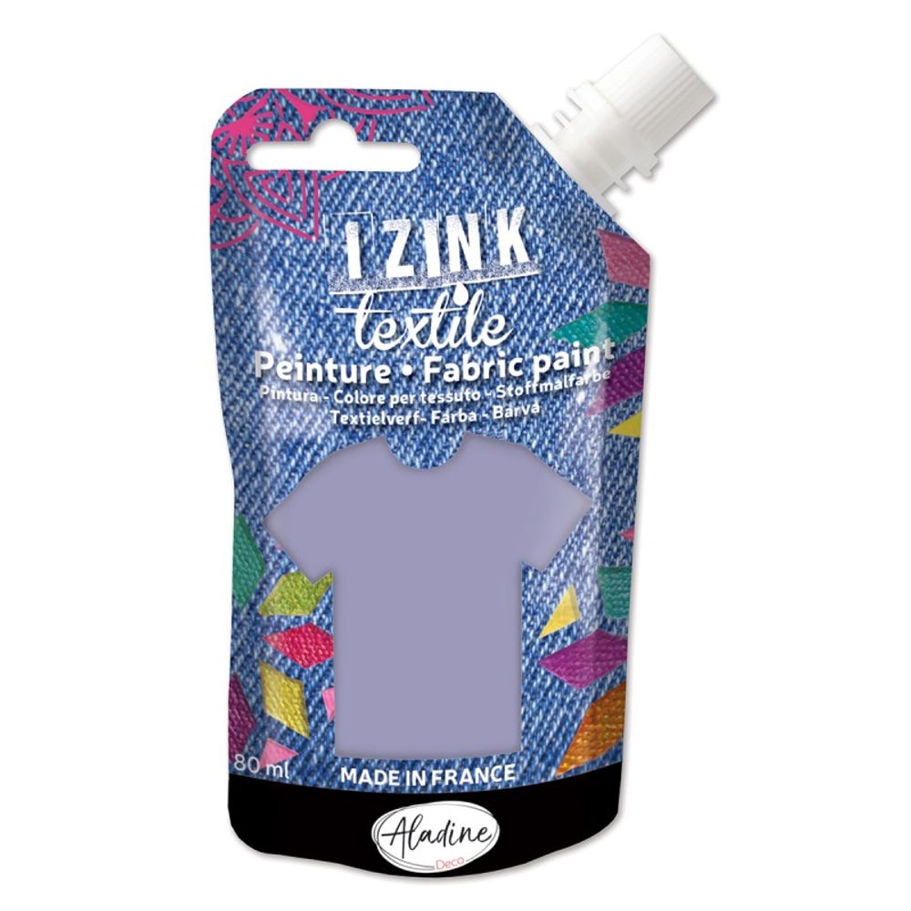 Levně Aladine Barva na textil Aladine Izink Textile, 80 ml - VYBERTE ODSTÍN - Barva na textil Aladine Izink Textile, 80 ml - gris, šedá