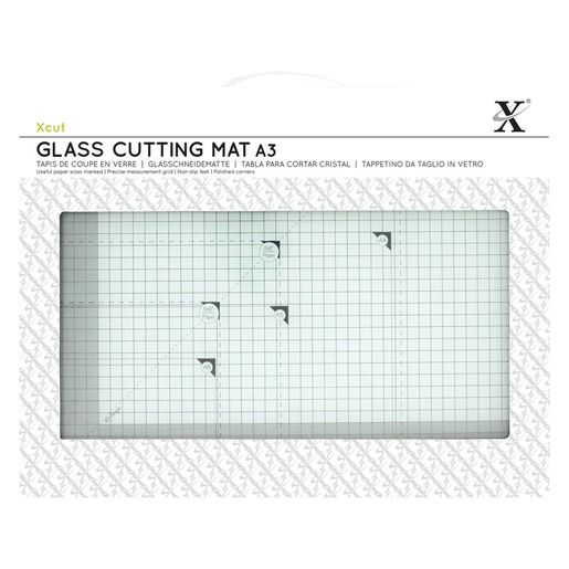 Skleněná podložka na řezání Xcut, A3