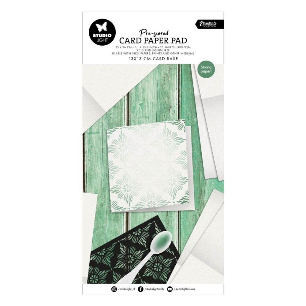 Levně Studio Light Základy přání v bloku Studio Light, 25 l. - Přání 13x13 cm