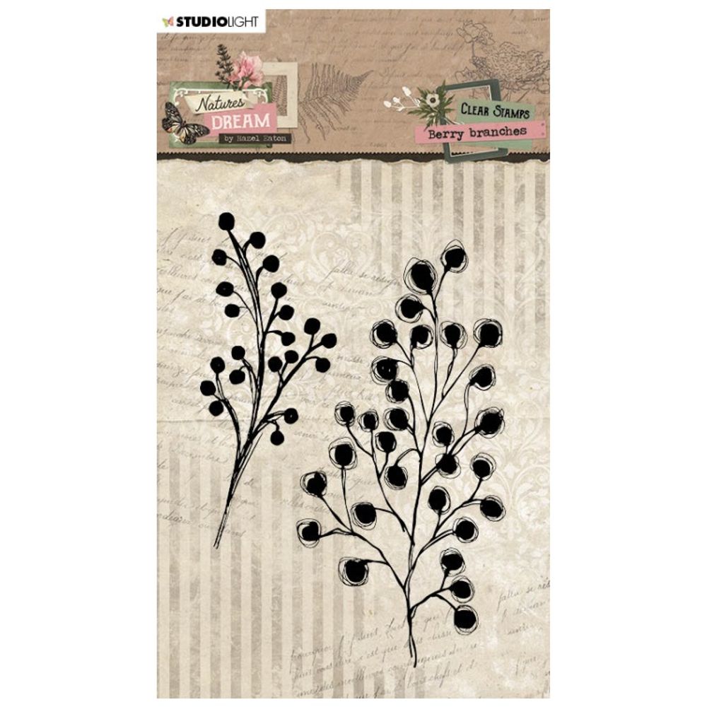 Gelová razítka Nature`s Dream, 2 ks - Bobule, siluety Aladine