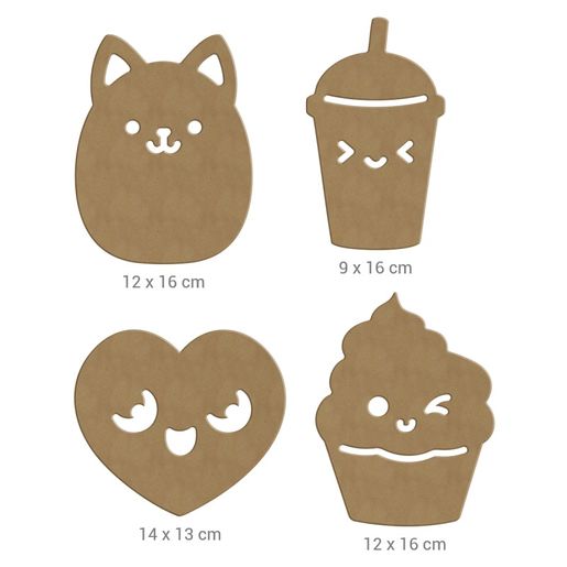 Kreativní dřevěná sada k dotvoření Aladine - Kawaii