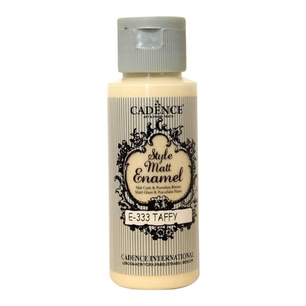 Levně Cadence Matná barva na sklo Cadence Style Matt Enamel, 59 ml - taffy, karamelová
