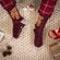 Pánské ponožky Wrendale Designs "A Highland Christmas" - Kráva, vánoční