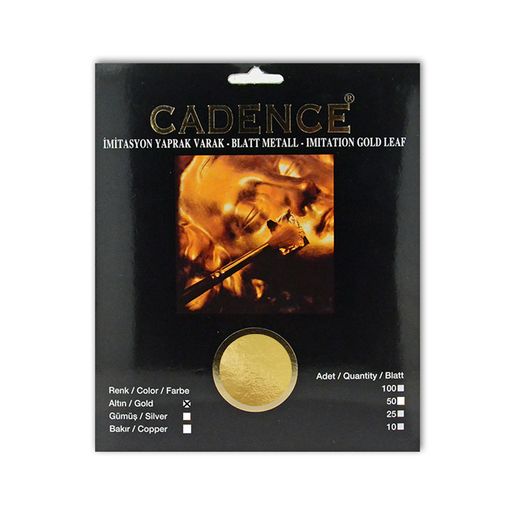 Imitace plátkových kovů Cadence, Imitation metal leaf - gold, zlato