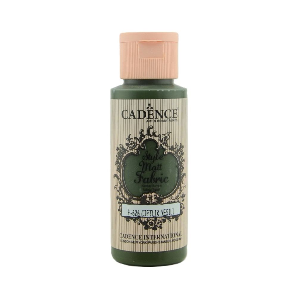 Cadence Barva na textil Cadence Style Matt Fabric, 59 ml - VYBERTE ODSTÍN - Barva na textil Cadence Style Matt Fabric, 59 ml - farm green, tm. zelená