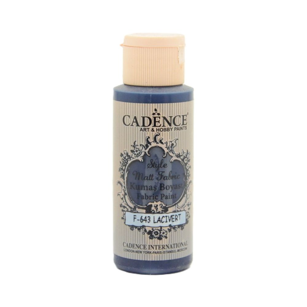Cadence Barva na textil Cadence Style Matt Fabric, 59 ml - VYBERTE ODSTÍN - Barva na textil Cadence Style Matt Fabric, 59 ml - dark blue, tm. modrá